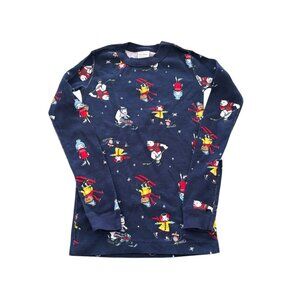 Hanna Andersson Organic Pajama Top Winter Sports Size 140